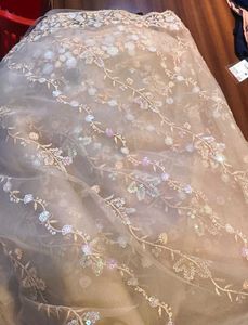 New fancy saree net pich colour with blouse