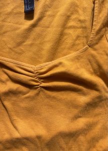 Mustard Crop Top