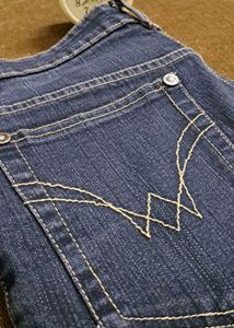 Embroidered Pocket Denim Jeans