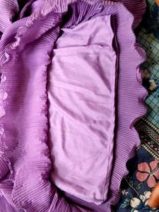 Lavender Pleated Top