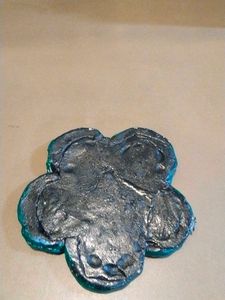 Green Flower Trinket Dish