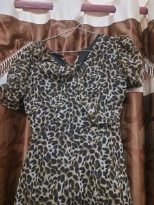 Leopard Print Mini Dress