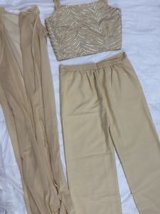 3 Piece Indo-Western Dress(Co-ord Set)