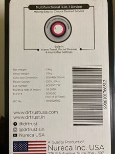Dr Trust USA 3-in-1 Nano Ionic Facial Steamer Vapo