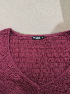 zudio maroon top
