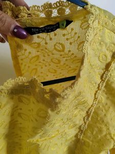 Yellow Crop Top