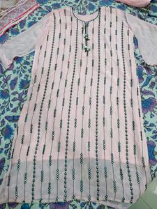 Pink Embroidered Sharara Kameez
