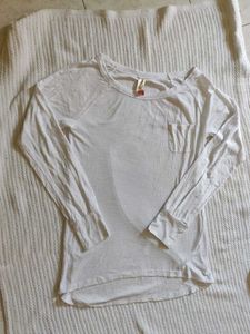 White Long Sleeve Top