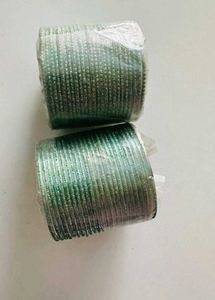 Green Glitter Bangles
