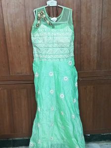 Frock Shawl Pant Set