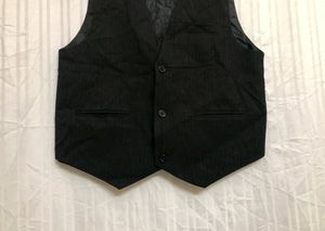 Black Formal Waistcoat