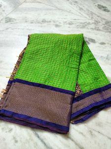 Green & Blue Saree