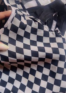 Checkered Sleeveless Romper