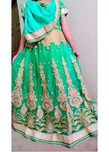 Mehendi Lehenga /Muslim Bride Saree With Blouse