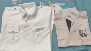 White Button-Down Tunic