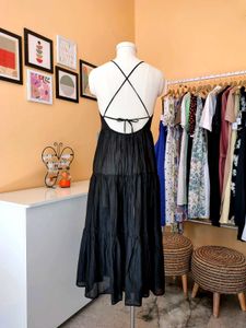 J.CREW Black Tiered Dress