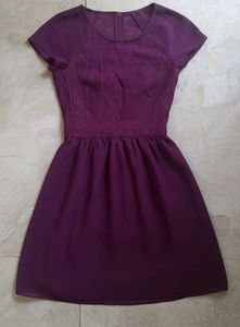 Purple Flare Dress
