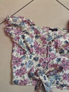 Floral Cute Cropped Top