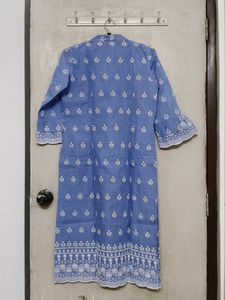 Elegant Blue Printed Kurta