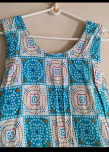 Jaipur print long sleeveless dress