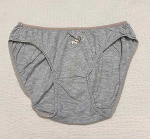 Grey Brief with Cute Print