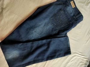 Embellished Pocket Dark Wash Jeans
