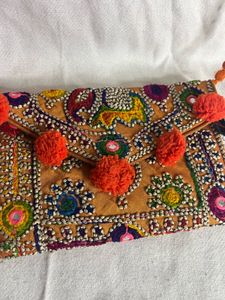 Orange Handmade Ceiling Bag