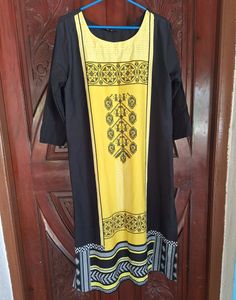 Black Kurta In 4XL Size