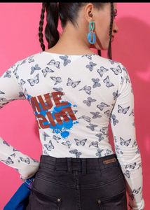 Butterfly Print Bodysuit🦋