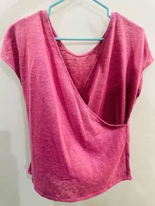 Pink Wrap Top