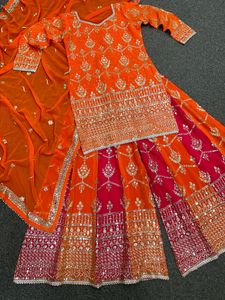 Brand new original video Added Heavy Sharara Suit