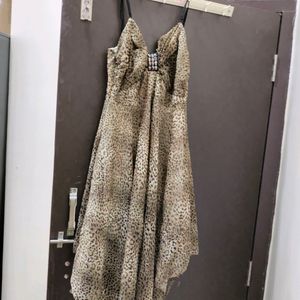 Animal Printed Western Dress Completely New In Condition No Flaws No Damage Not Worn More Than Once S And M Can Easily Wear This