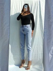 Trendyol Blue Mom Denim Jean