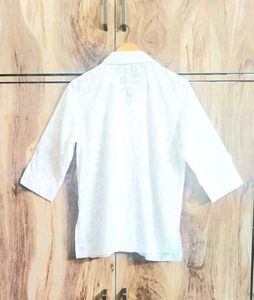 White Designer Shirt Size-38