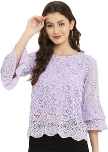 Lavender Lace Top