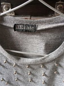 Studded Gray T-Shirt