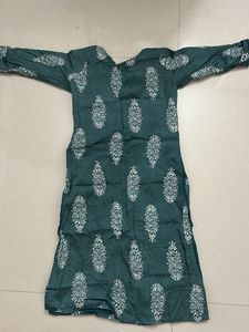 Elegant Green Printed Kurta Set