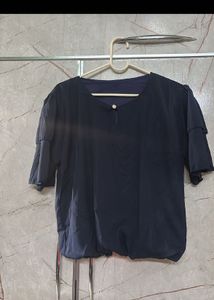 Navy Blue Balloon Top