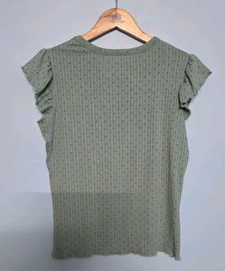 Cute Ruffle Sleeve Top