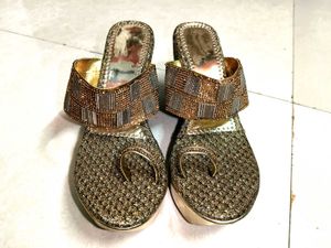 Sparkly Wedge Heels