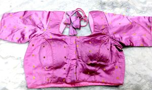 Pink Colour Silk Blouse