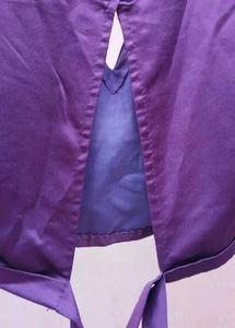 Purple Satin Lehenga Set | Padded