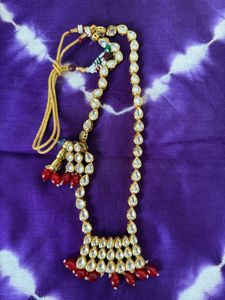 Raani haar &amp; Long Kundan Necklace