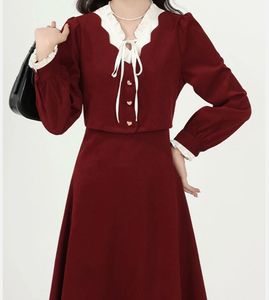 Lace Up A- line Dress