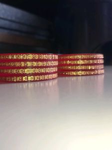 Red & Gold Bangle Set