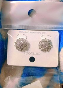 Floral Cute Silver Earrings