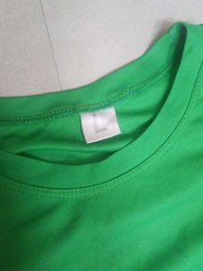 Green Crew Neck T-Shirt Jersey Material