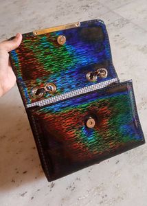 Holographic Black Bag ✨