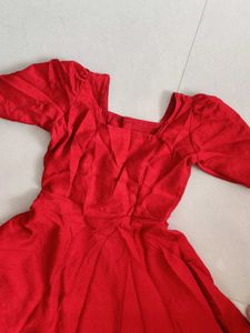 Red Fit & Flare Dress
