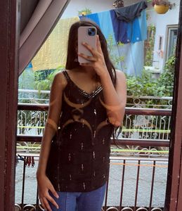 black 90s Bollywood kurti